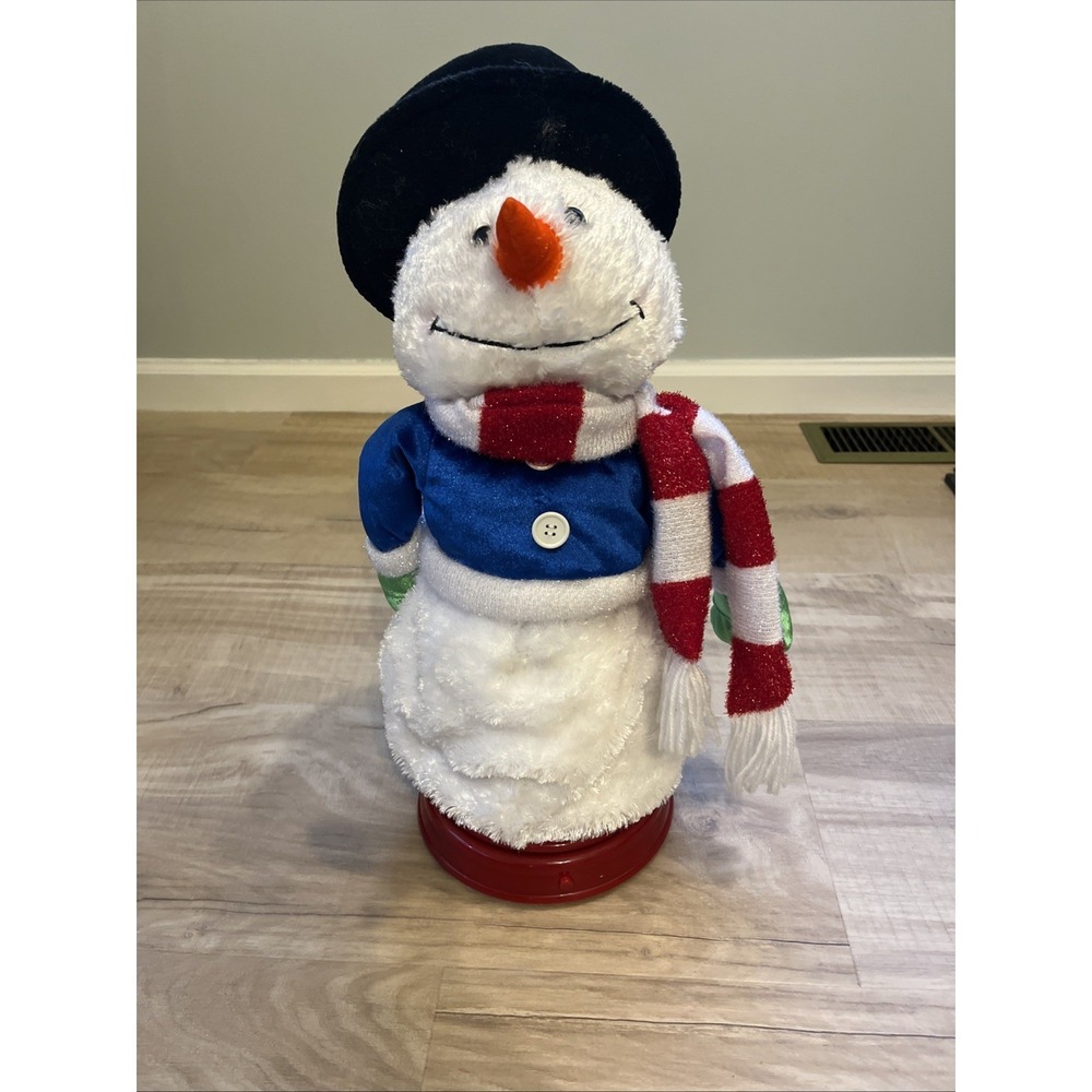Gemmy Merry Mooners Snowman Working Mooning Snowman 1977 Christmas Antimated HTF